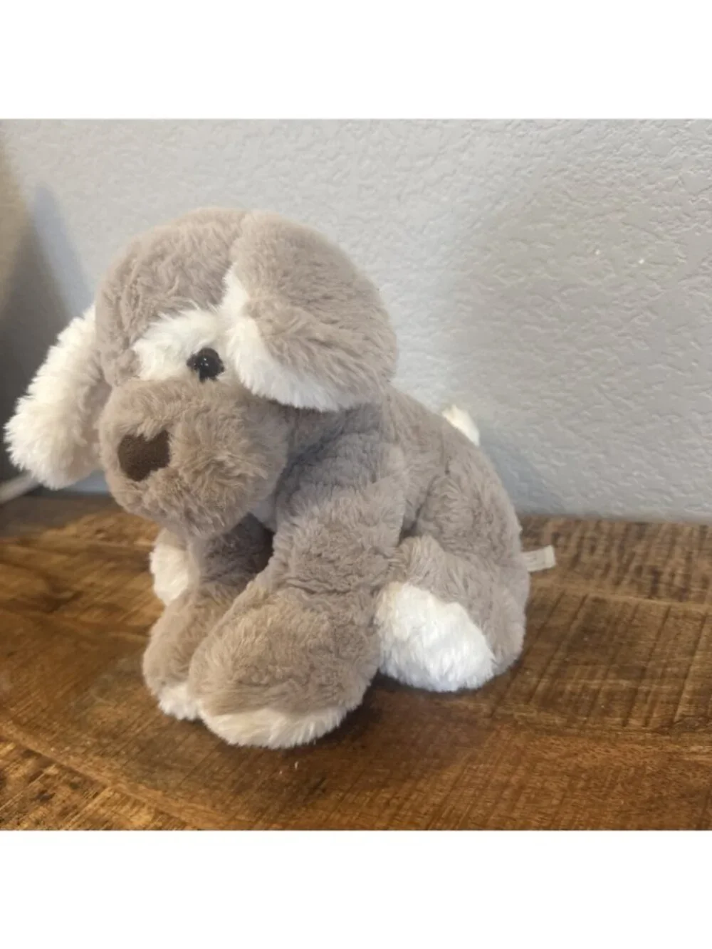 Bearington Collection Plush Puppy Soft 13 Toy Stuffed Animal Beige Tan Cream